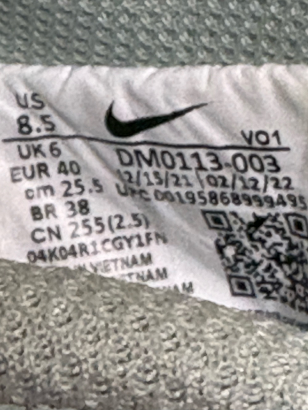 Nike Court Vision Alta Low Seafoam woman’s sneakers shoes Size 8.5 - Picture 8 of 8